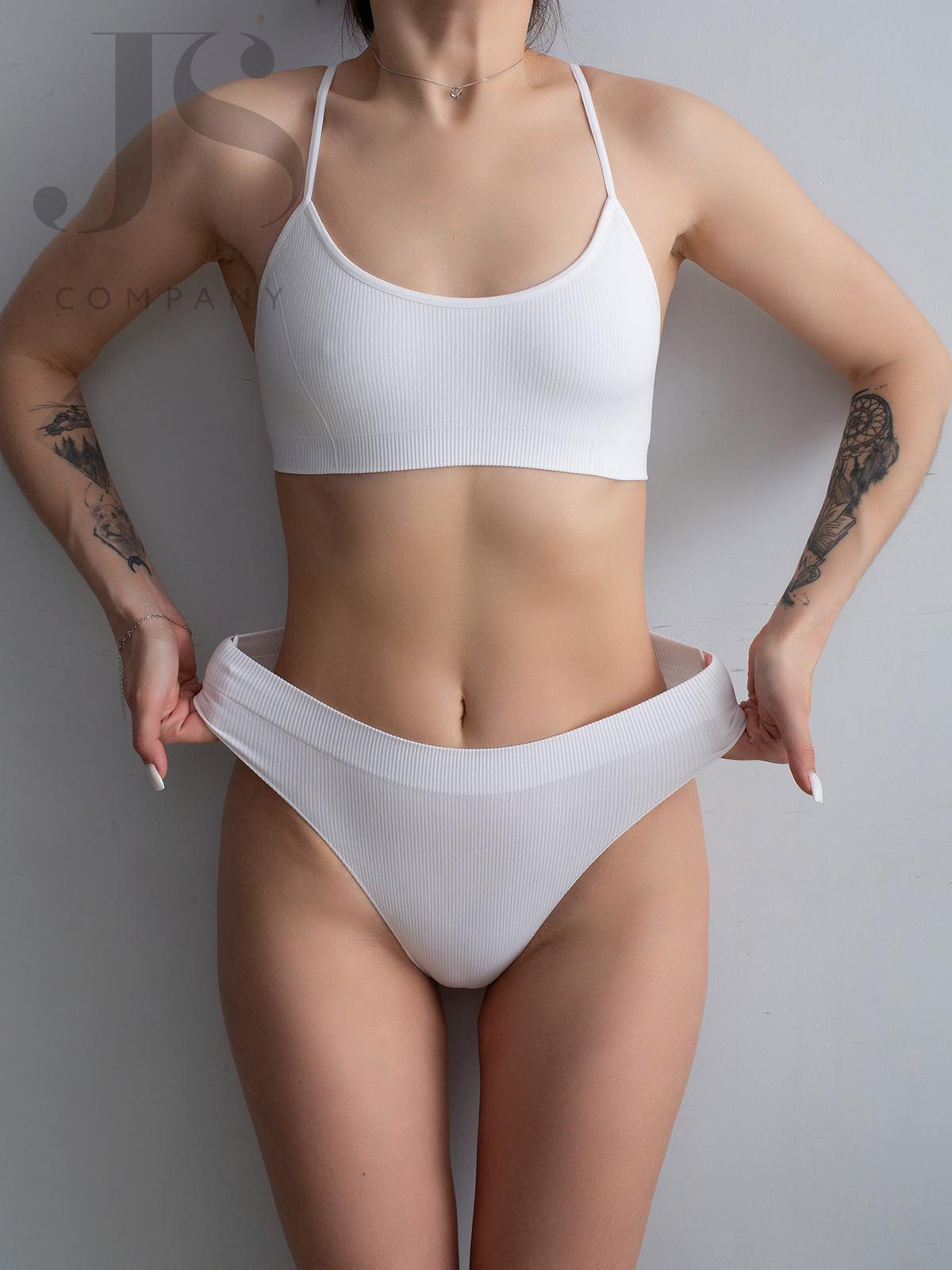 Трусы женские Giulia BRASILIAN RIB 01 bianco