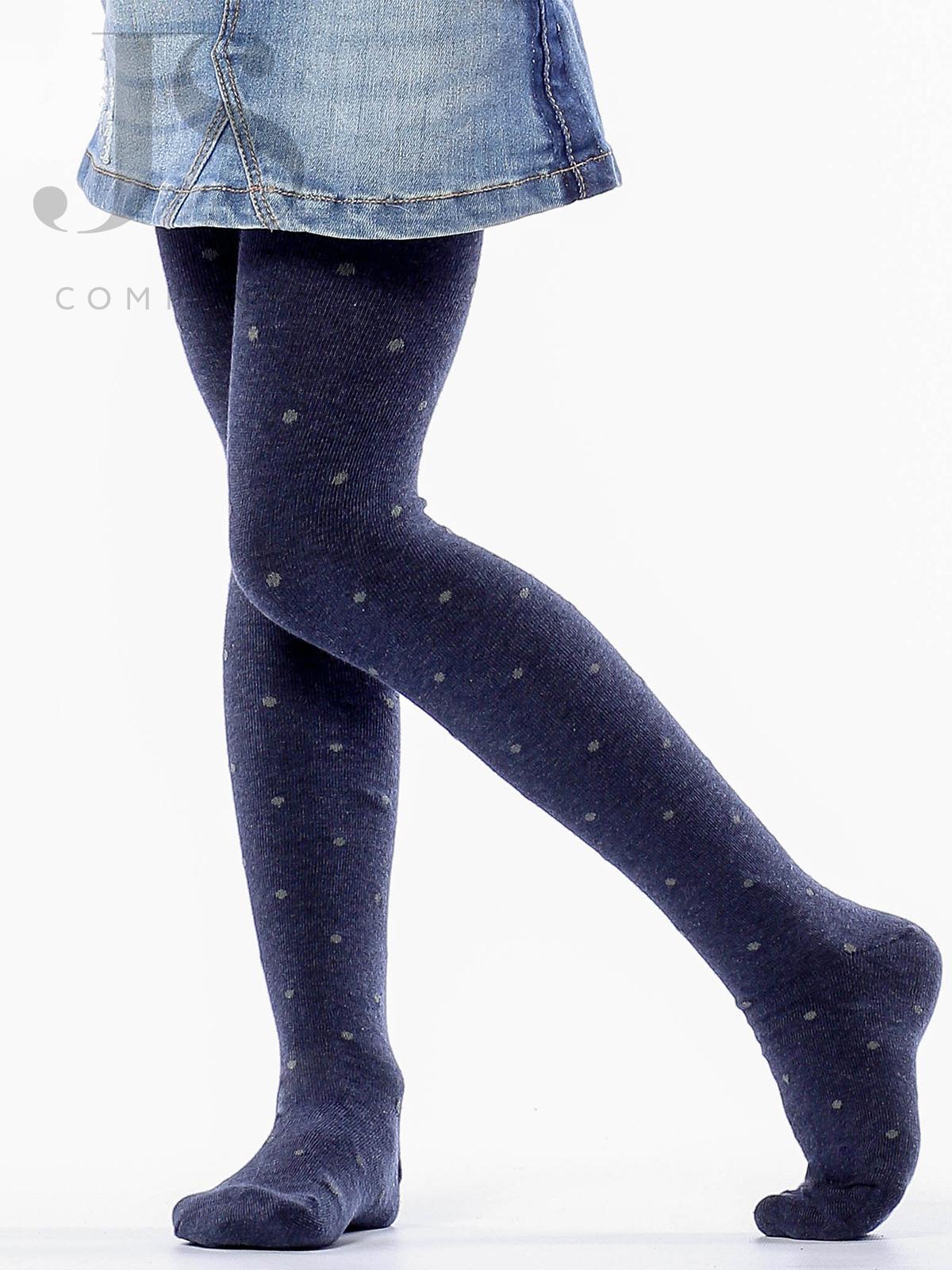 Колготки детские Giulia D028 KIDS MELANGE navy melange gul