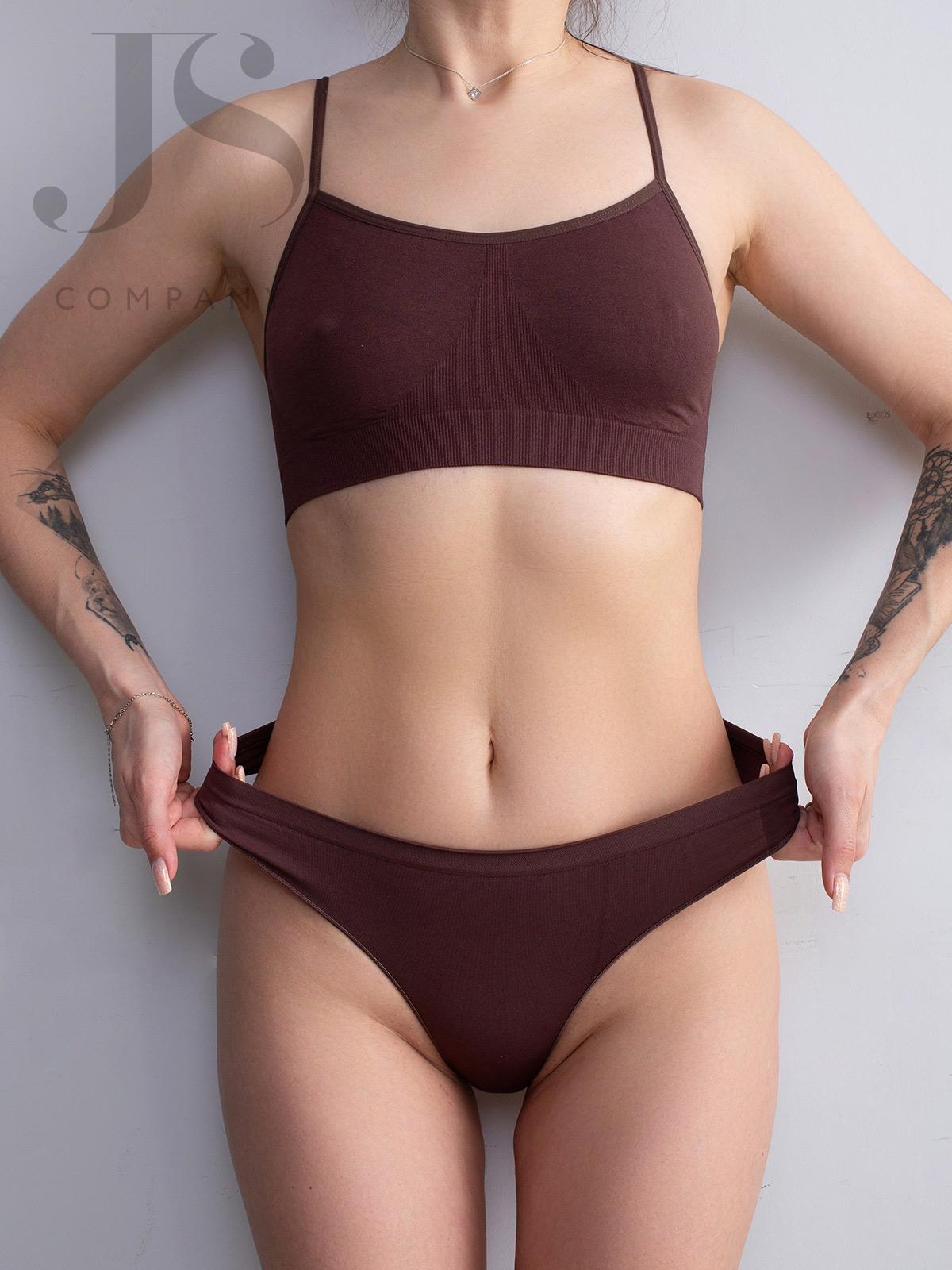 Трусы женские Giulia BRASILIAN BRIEFS COLORS brown gul