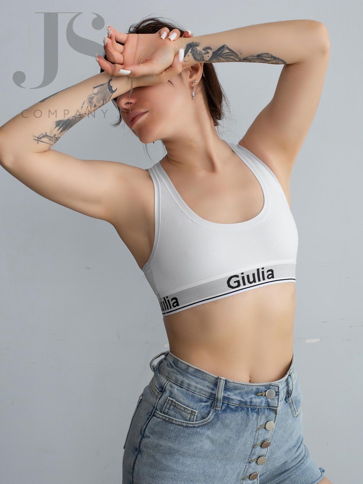 Топ Giulia COTTON BRA 01 bianco