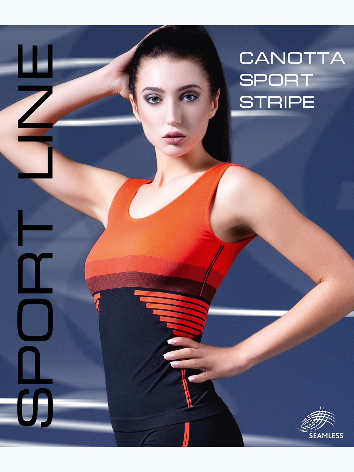 Майка Giulia CANOTTA SPORT STRIPE 01 