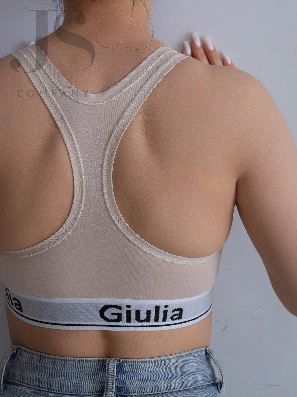 Топ Giulia COTTON BRA 01 naturale gul