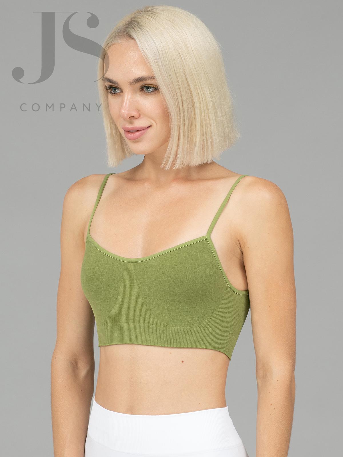 Топ Giulia BRASSIERE olive branch gul