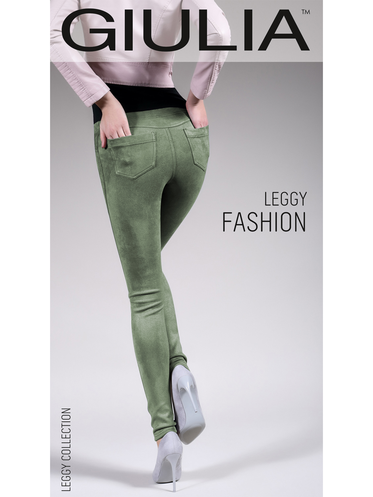 Леггинсы Giulia LEGGY FASHION 01 olive grey gul