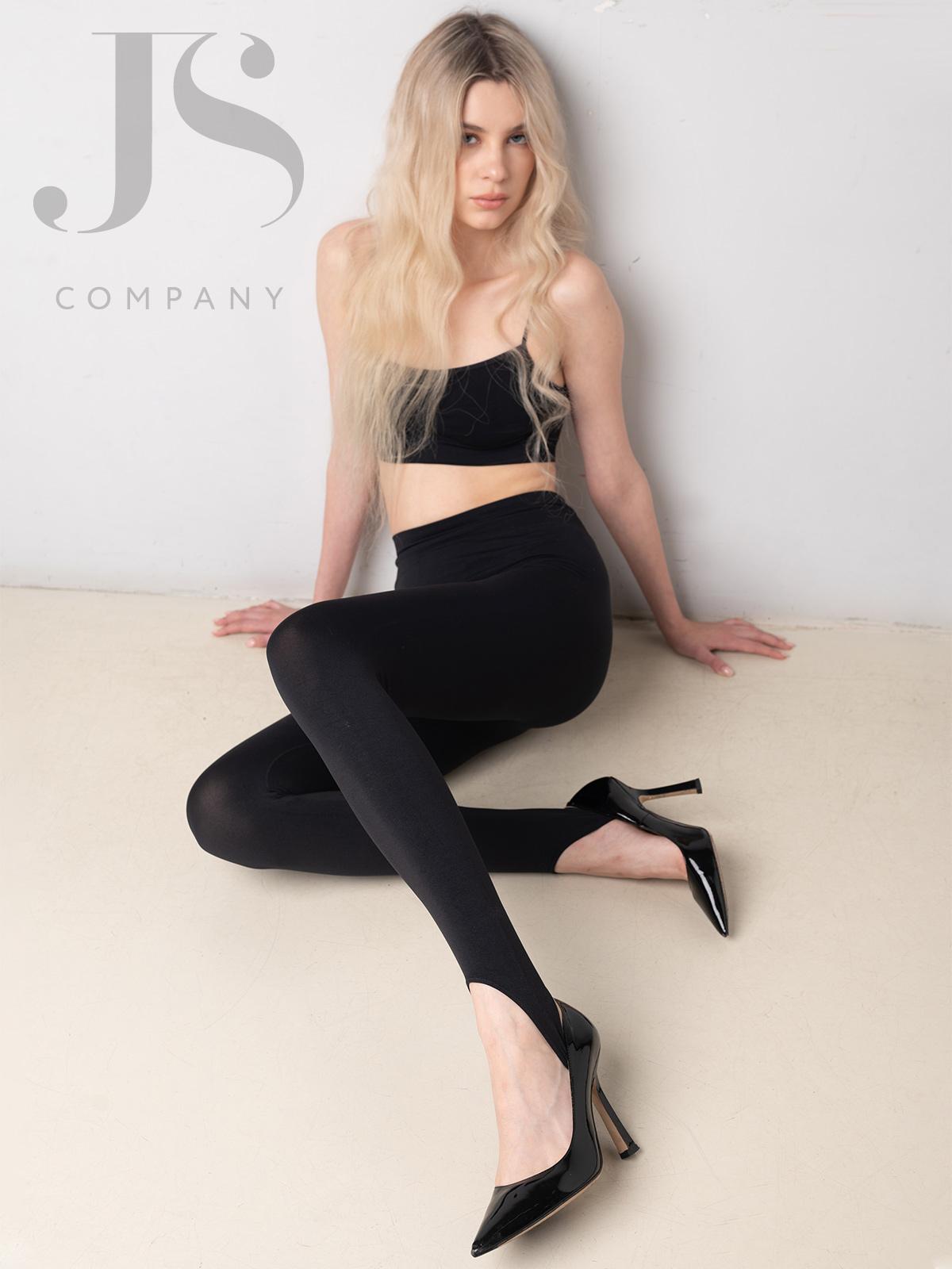 Леггинсы Giulia LEGGINGS STRAPS черный