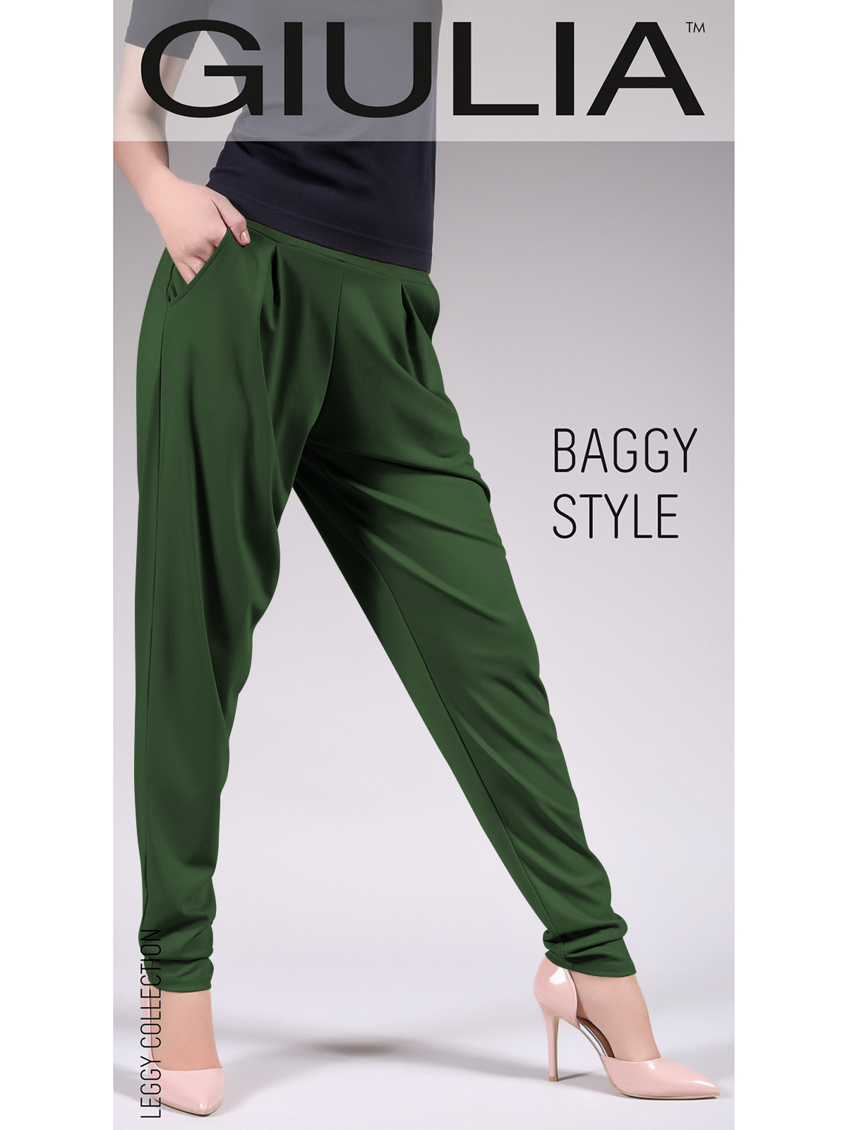 Брюки Giulia BAGGY STYLE 01 зеленый