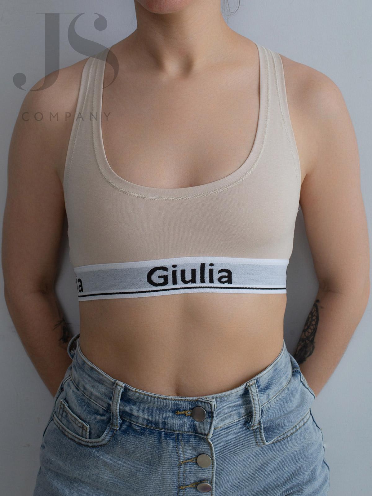 Топ Giulia COTTON BRA 01 naturale gul