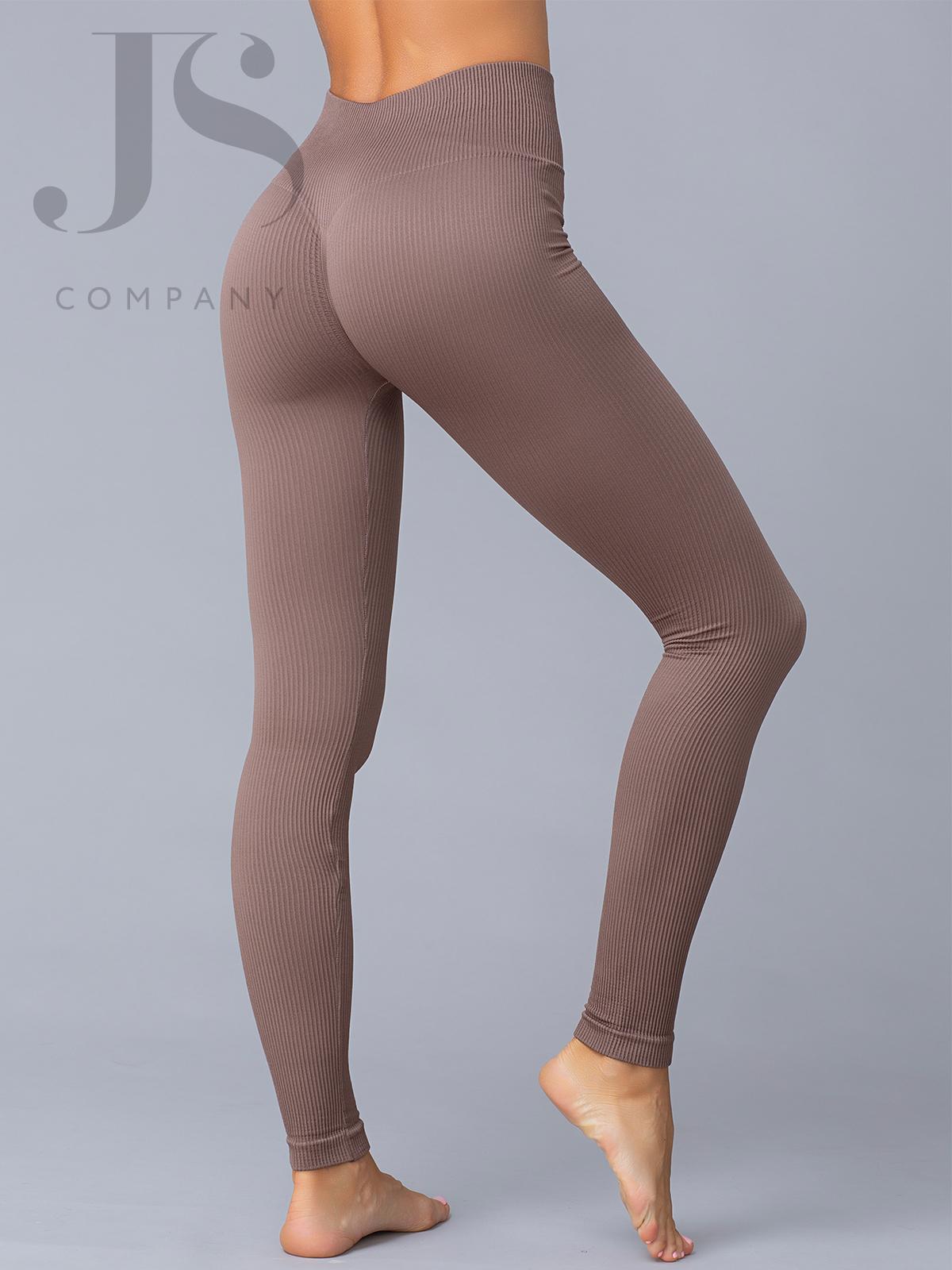 Леггинсы Giulia LEGGINGS RIB deep taupe gul