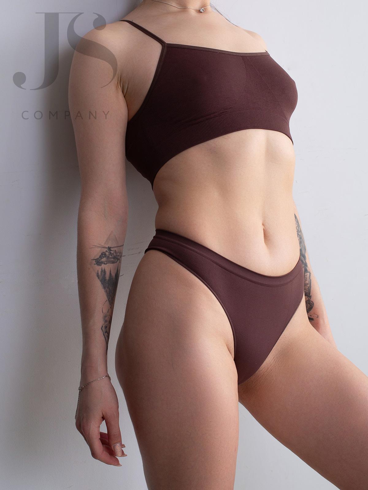 Трусы женские Giulia BRASILIAN BRIEFS COLORS brown gul