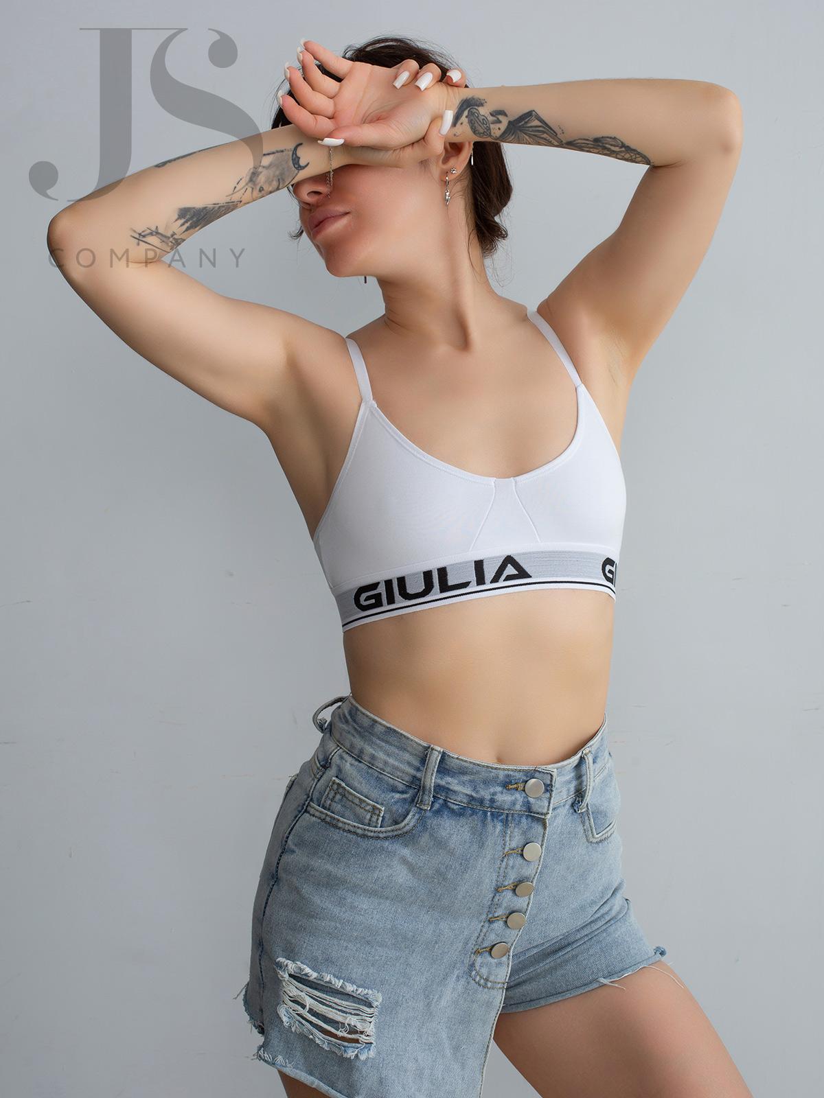 Топ Giulia COTTON BRALETT 01 var B белый