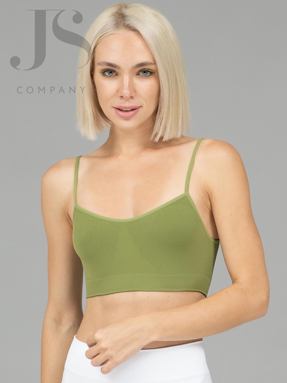 Топ Giulia BRASSIERE olive branch gul